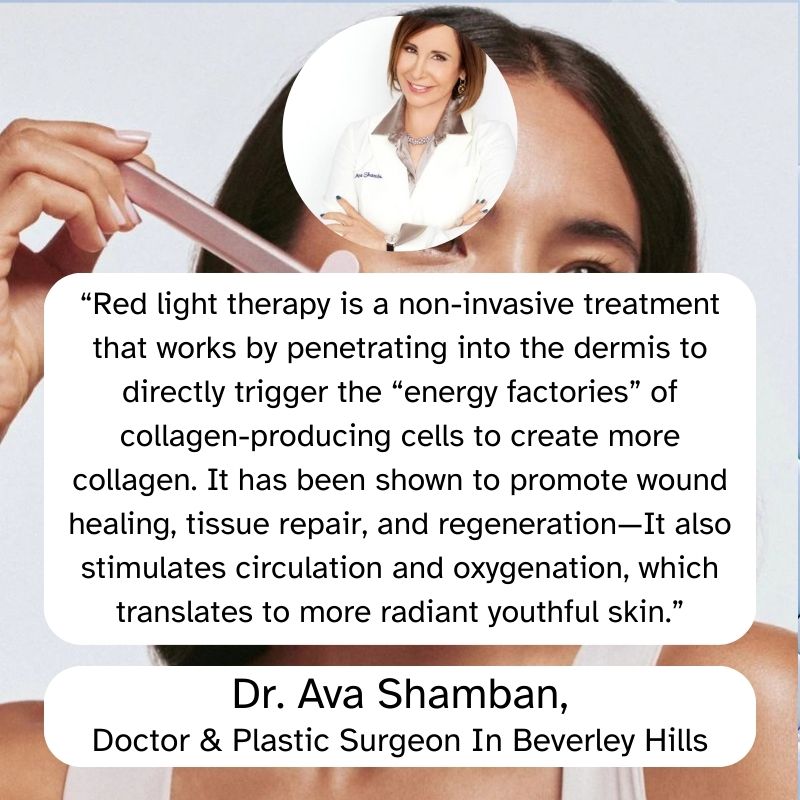 Copia del testimonio de un experto Set de terapia con luz roja
