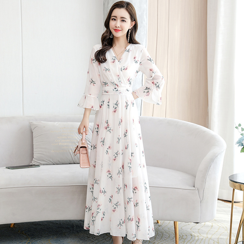 Lexie | Vestido floral de gasa para mujer