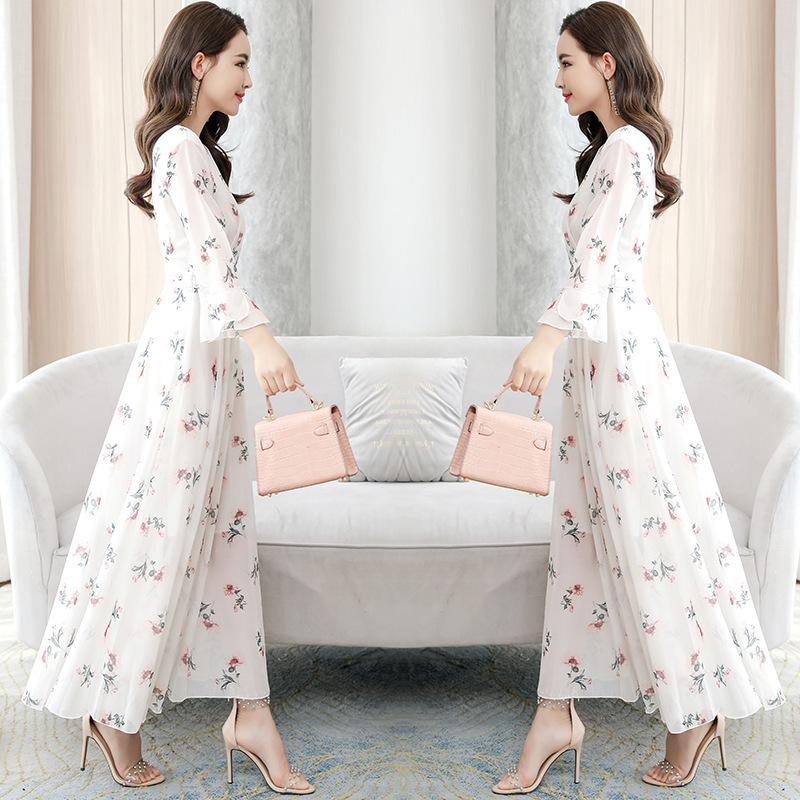 Lexie | Vestido floral de gasa para mujer