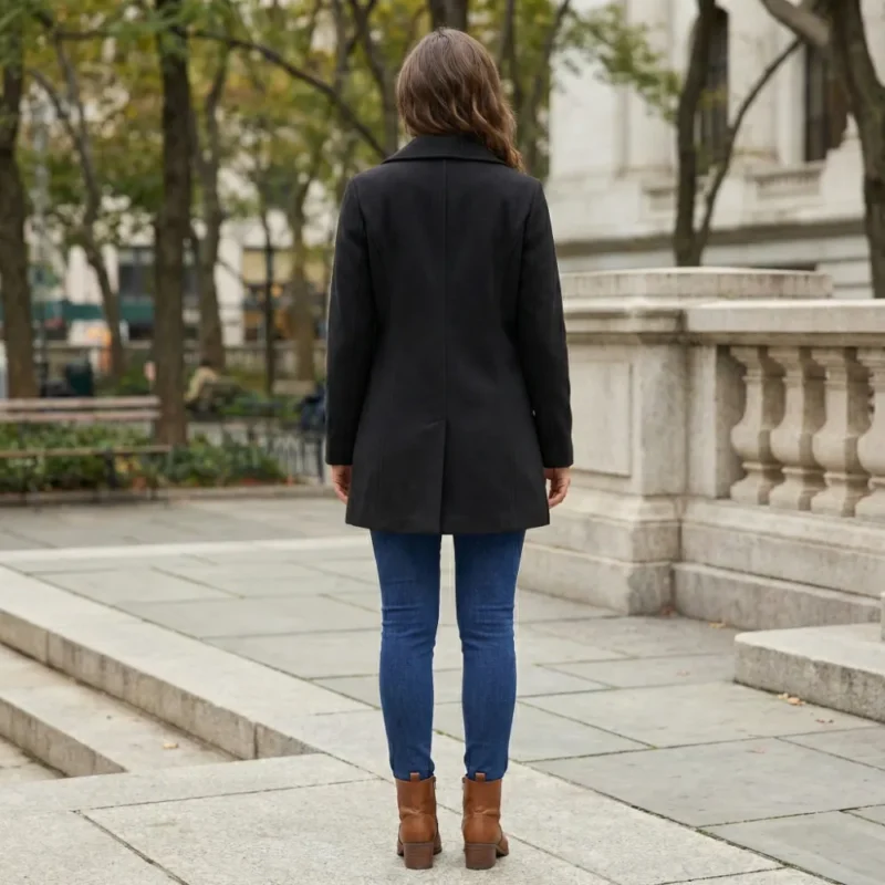 he9ibella Samira | Long-sleeve Wool Coat